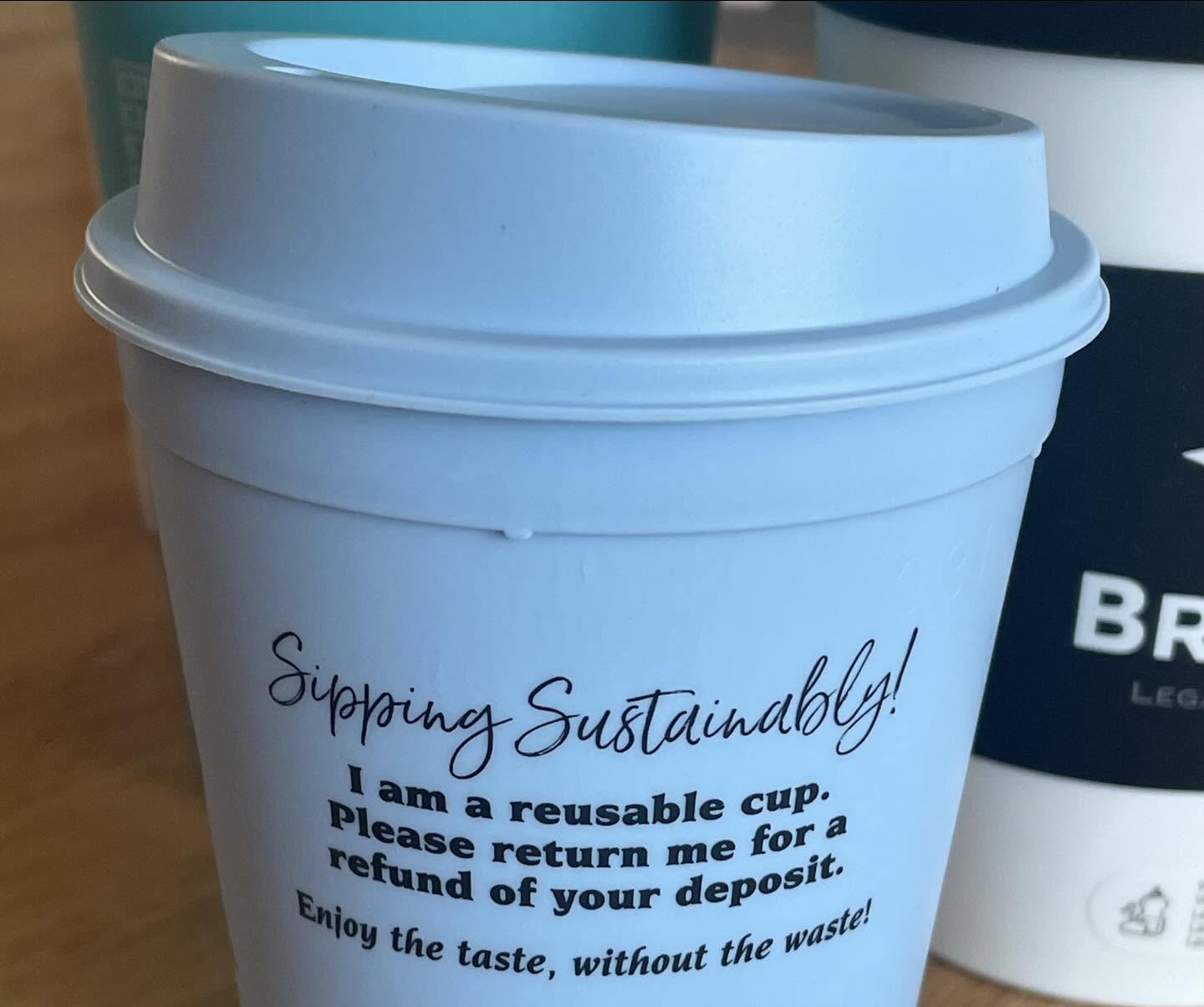 White Reusable Coffee Cup